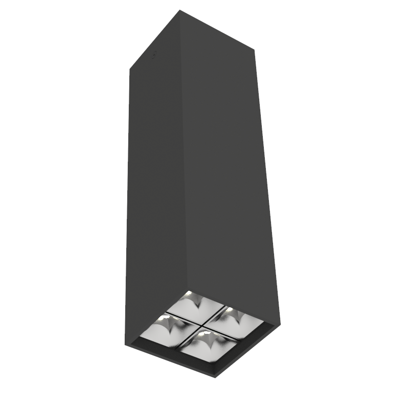 Светильник светодиодный ДПО-14Вт 4000К DL-Box Reflect Multi 55 град черный