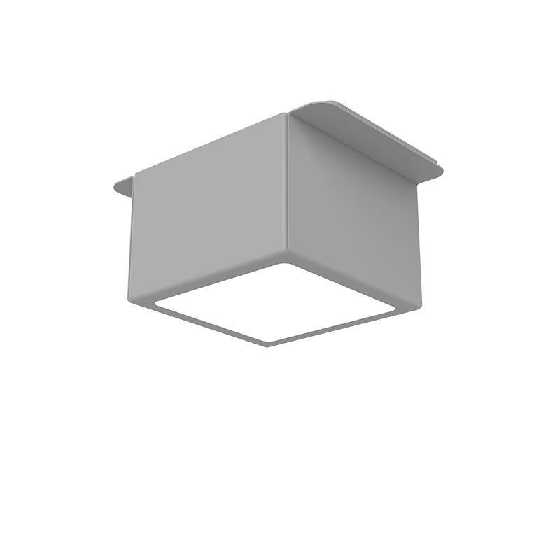 Светильник светодиодный DL-Grill CRI90 для потолка Грильято 75х75 мм с шириной ламели 15 мм 10 Вт 4000 К 60x60x60 мм RAL7024 серый муар