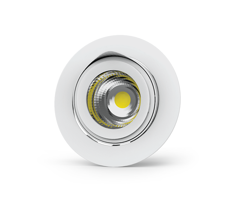 Светильник светодиодный ДВО-50Вт DL/R поворотный 40 град 195х159мм 4000K белый (d185мм)