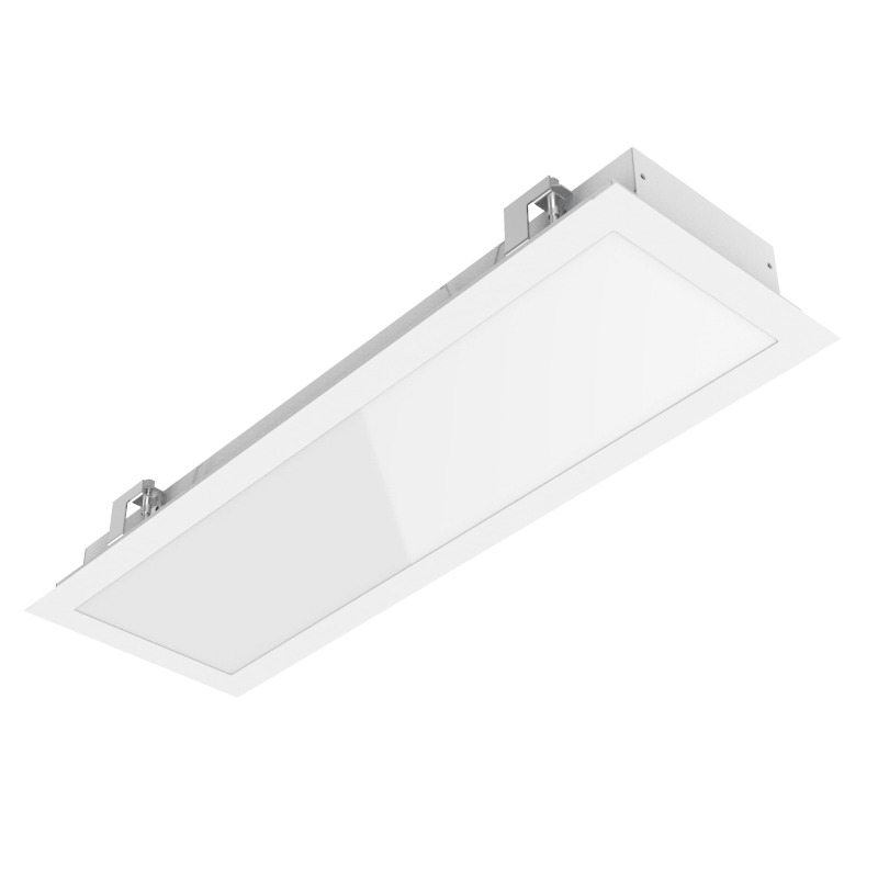 Светильник светодиодный Е170 2.0 образовательных учреждений 16 Вт CRI90 4000 K под гипсокартонные потолки 620х198х67 мм монтажный размер 600х185 мм с опаловым рассеивателем RAL9003 матовый аварийный автономный постоянного действия