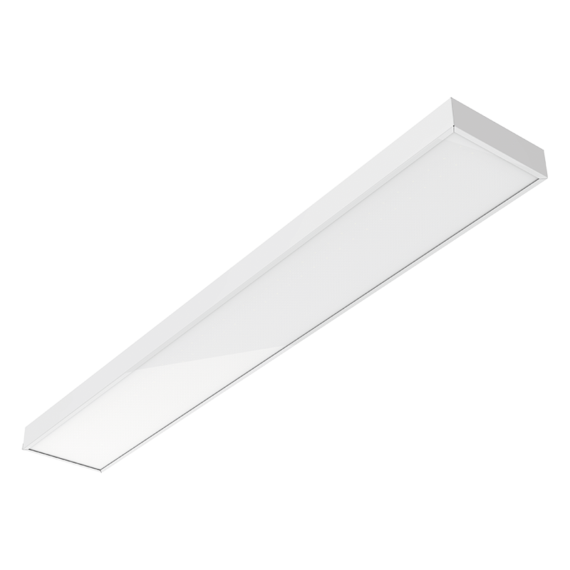 Светильник светодиодный Е270 2.0 образовательных учреждений 30 Вт CRI90 4000 K под гипсокартонные потолки 1210х200х70 мм (монтажный размер 1185х185 мм) с опаловым рассеивателем RAL9003 матовый