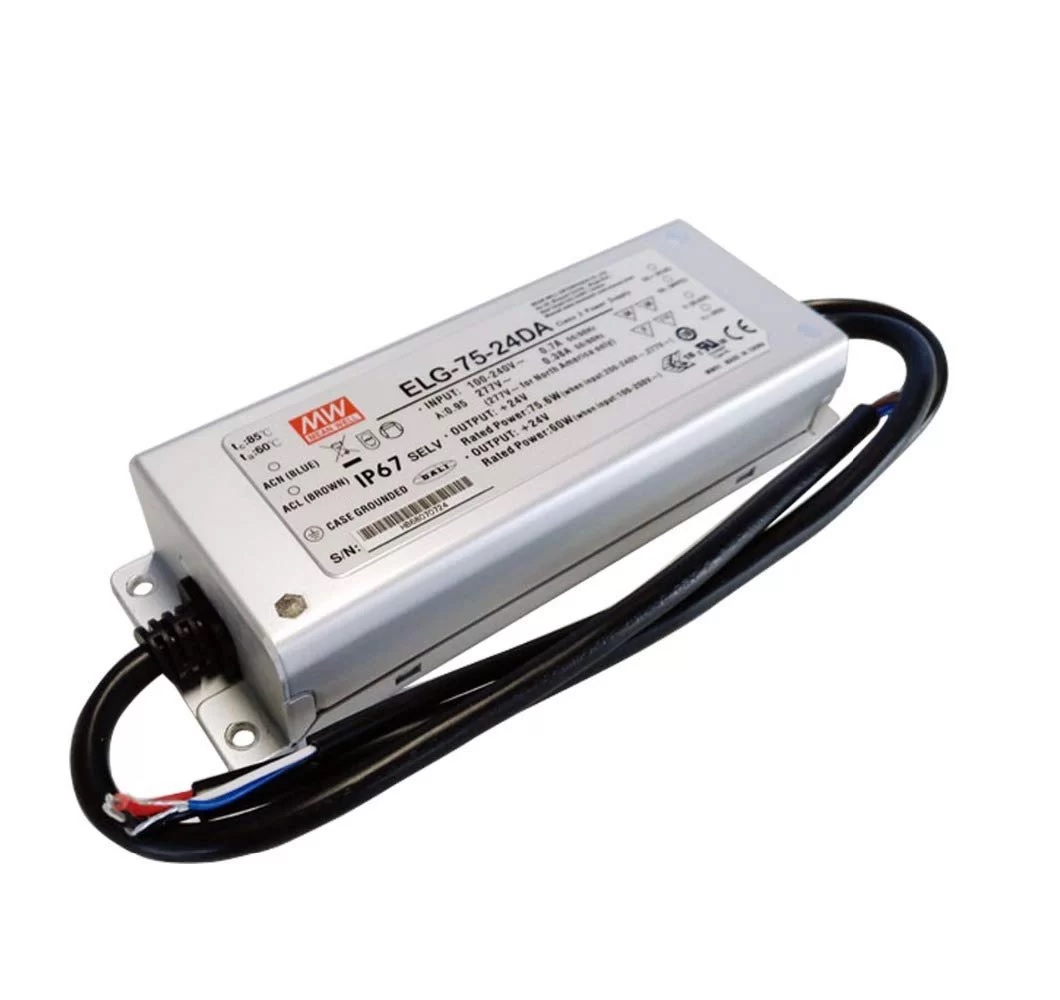 Драйвер 75Вт 24V для светодиодной ленты Meanwell IP67 DALI 180x63x35,5 мм