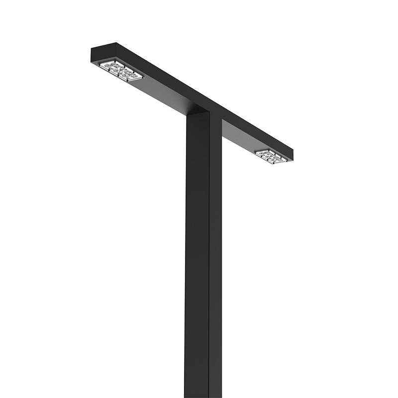 Система осветительная парковый Glight T 2x60 Вт Road 4000 К RAL9005 черный 6000 мм