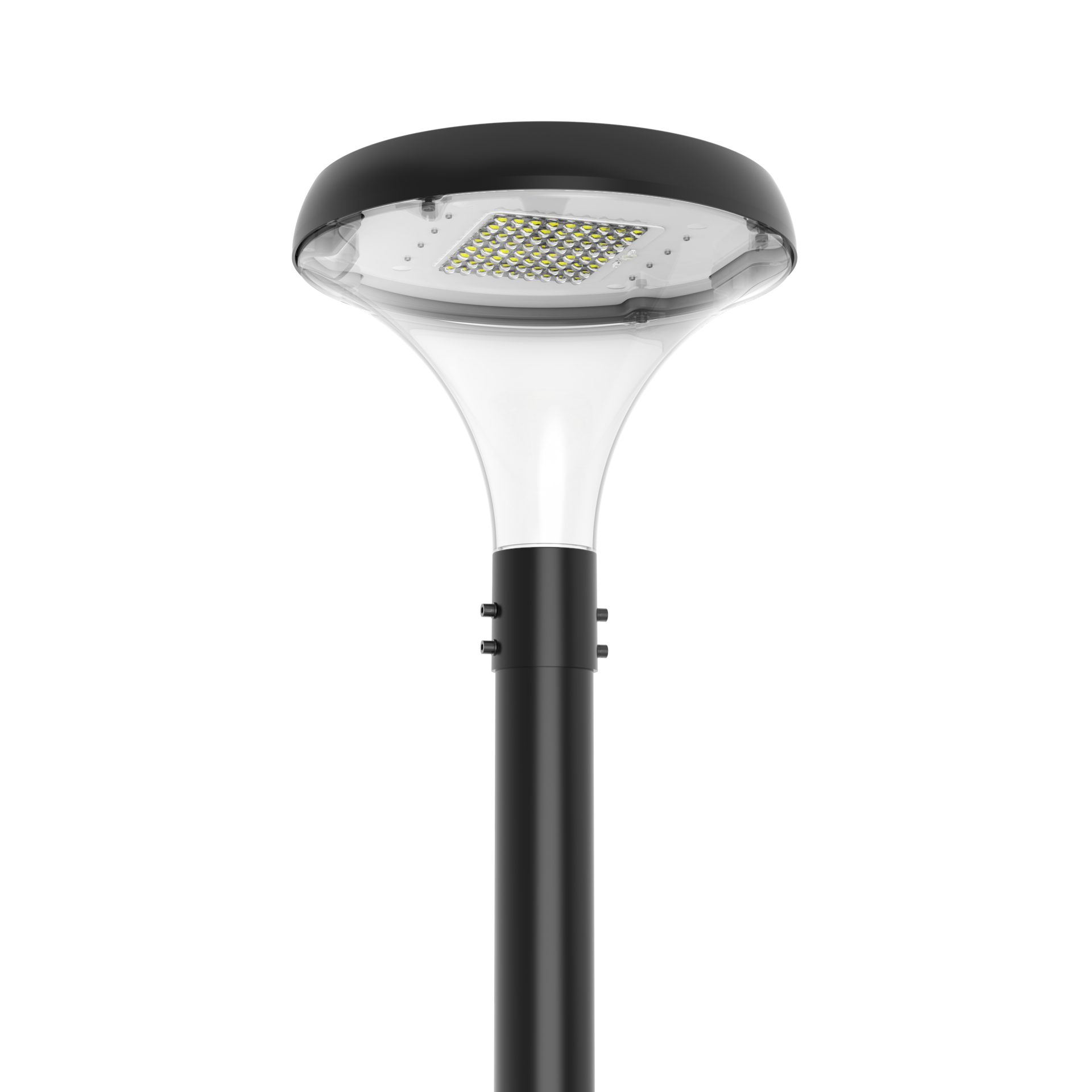 Светильник светодиодный IONIK Crystal парк 40 Вт Urban 4000К IP66 RAL9005 черный DALI