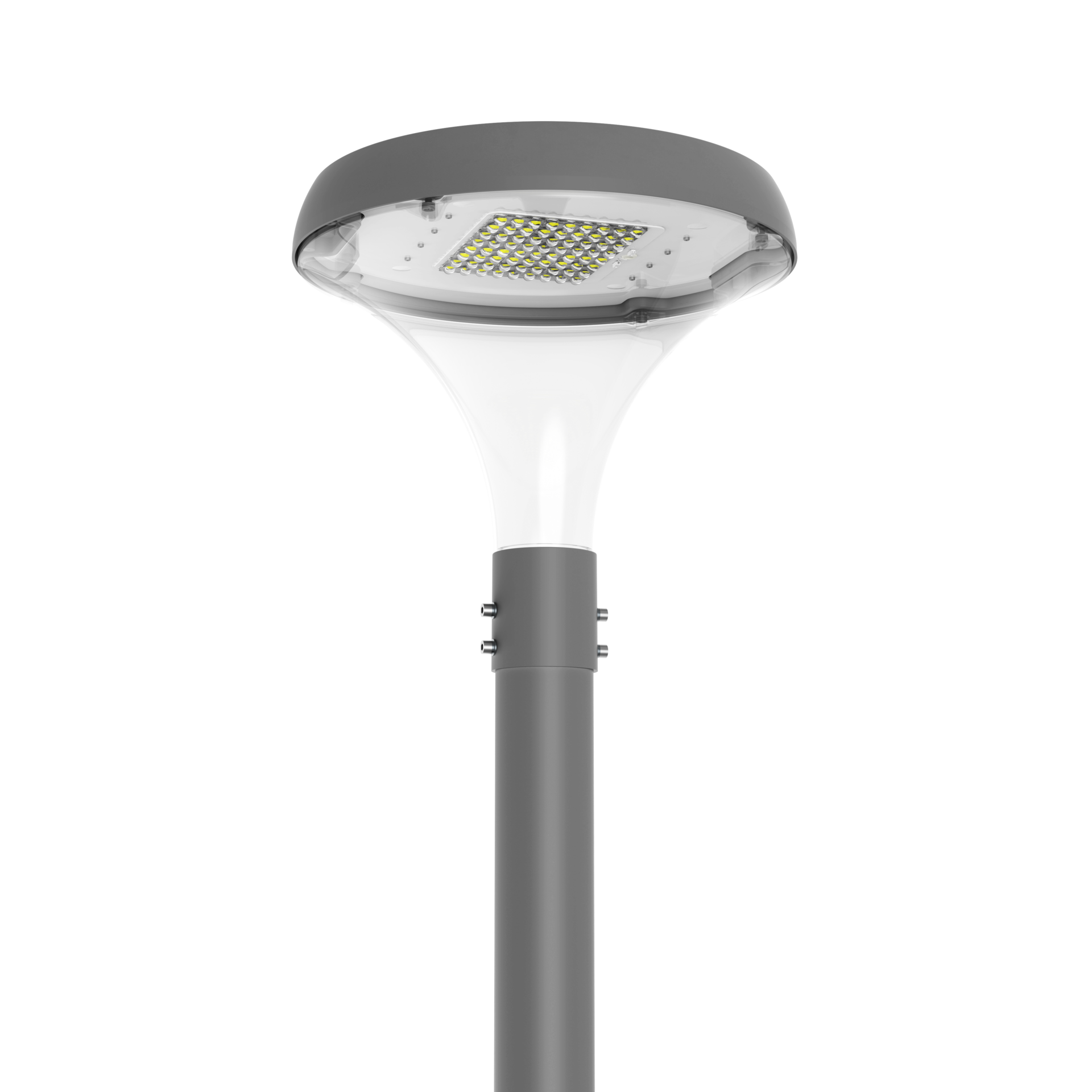 Светильник светодиодный IONIK Crystal парк 40 Вт Urban 2700К IP66 RAL7045 серый DALI