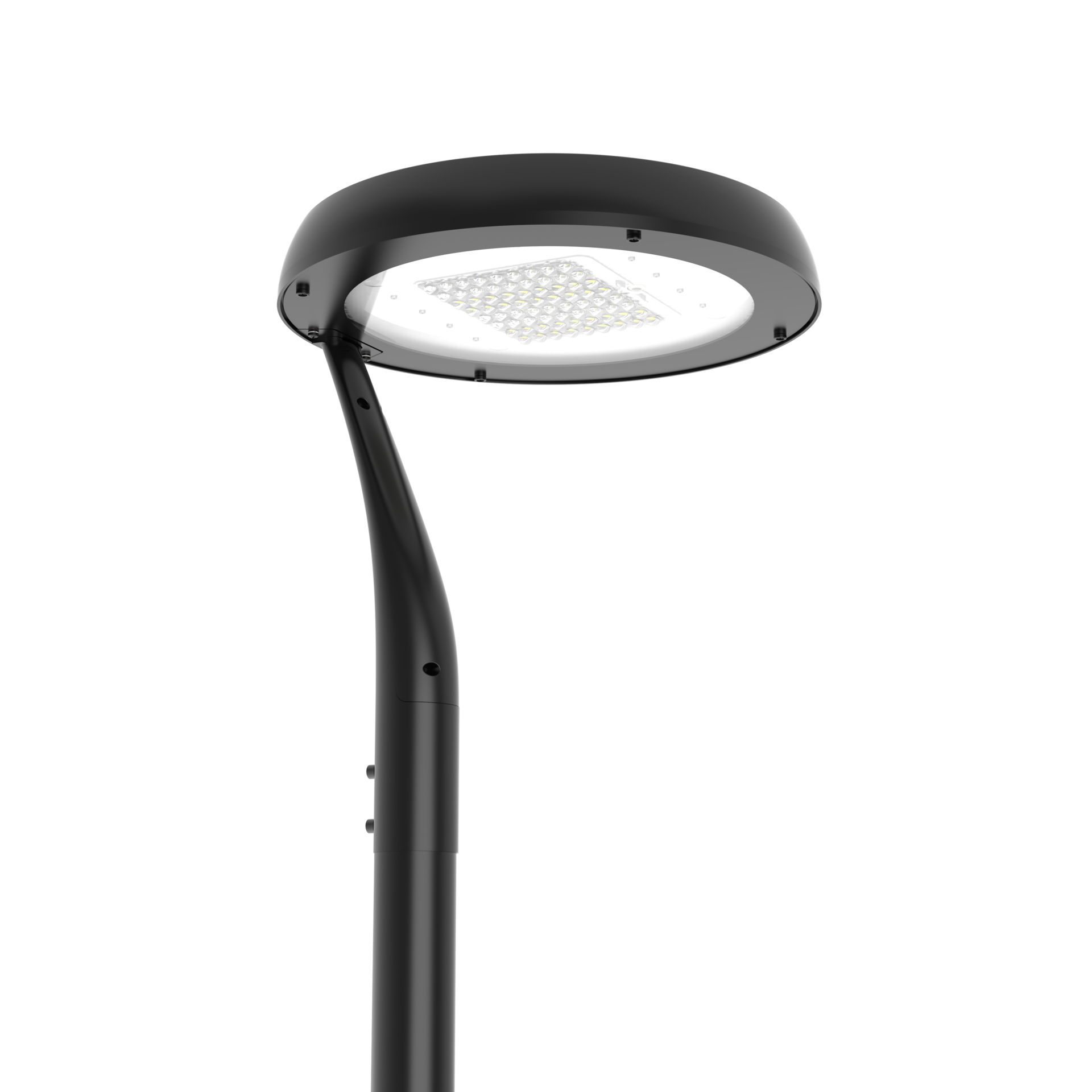 Светильник светодиодный IONIK Torsher парк 30 Вт Urban 4000К IP66 RAL9005 черный