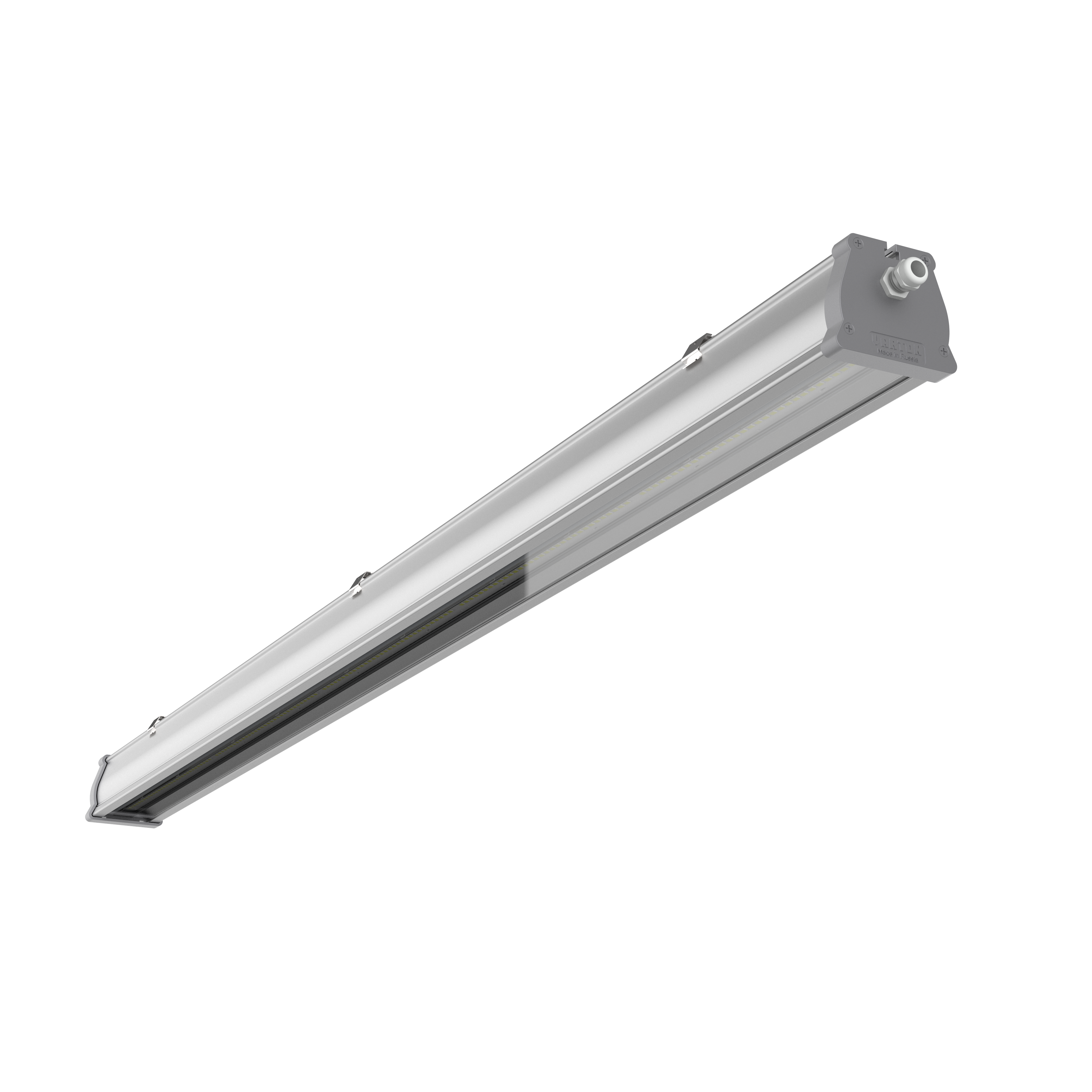 Светильник светодиодный Айрон GL 80 Вт 5000 K 1465х86х76 мм класс защиты IP67 рассеиватель закаленное стекло DALI