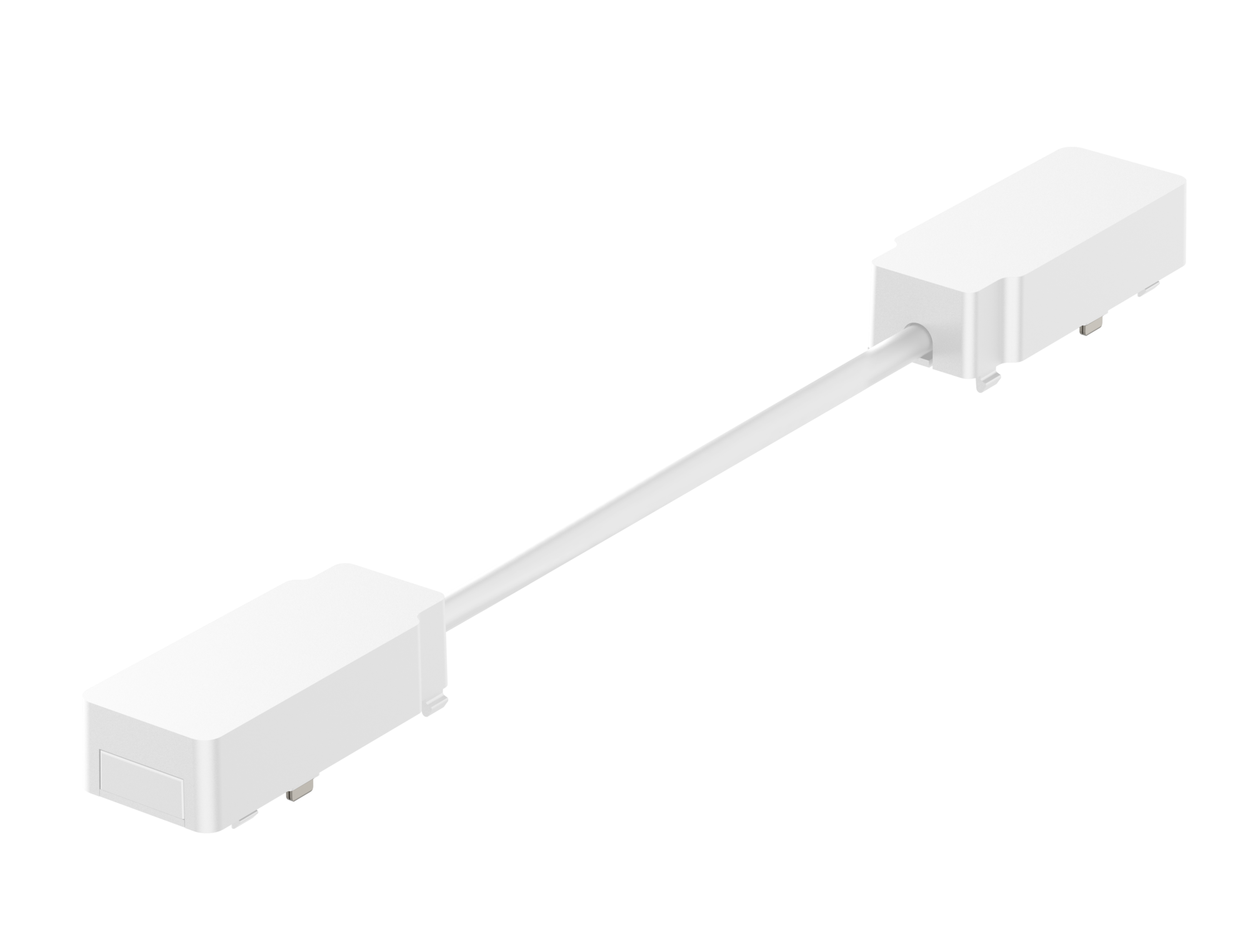 Коннектор питания для углового соединения шинопроводов магнитной системы Galakti 290x26x15 мм белый