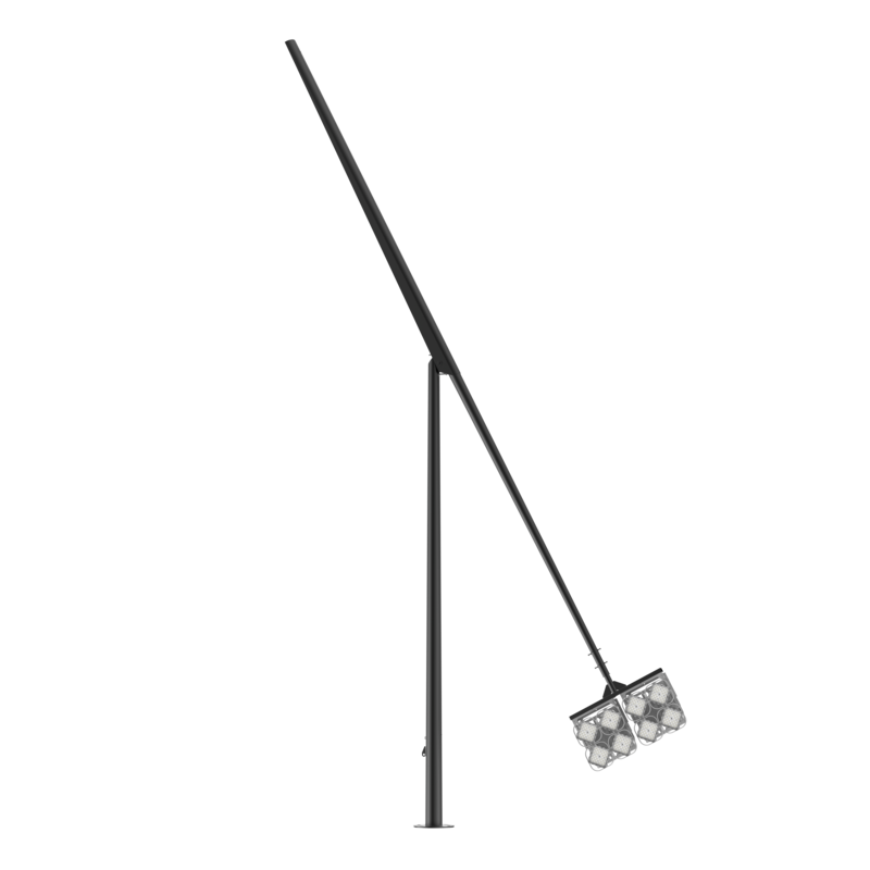 Опора стальная наружного освещения Konos Fold 10м горячее цинкование черный RAL9005 декоративный шов