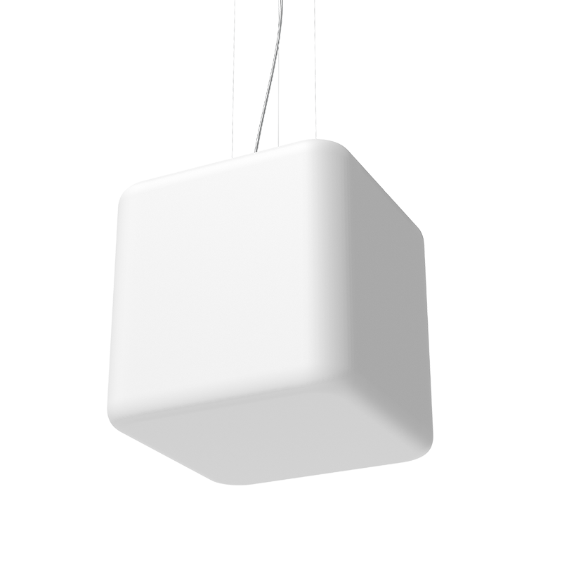 Светильник светодиодный Qubus подвесной 14 Вт 3000 К 350х350х350 мм с рассеивателем опал, диммируемый по протоколу DALI