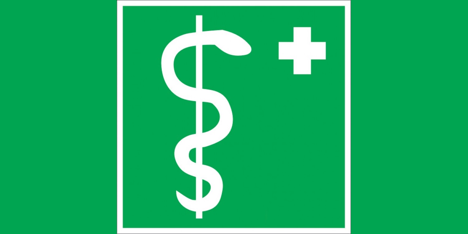 "пиктограмма ""МЕДПУНКТ"" 180х90мм для аварийно-эвакуационного светильника Compact"