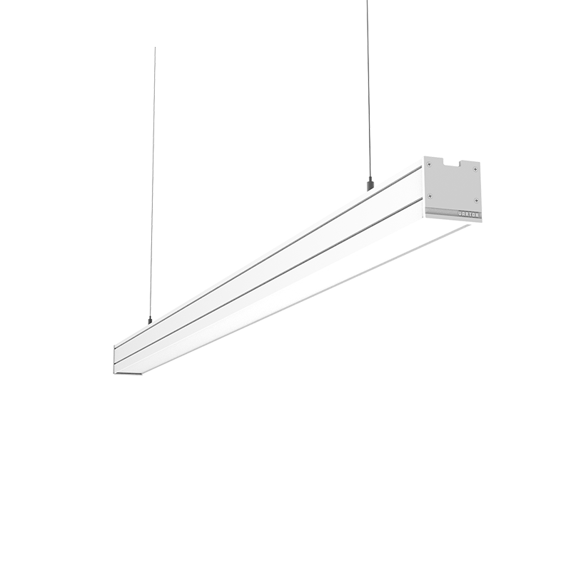 Светильник светодиодный Mercury Pro подвесной 97 Вт 4000 К IP54 RAL9003 белый муар с рассеивателем микропризма с декоративным проводом 2 м и комплектом подвесов 2 м аварийный автономный постоянного действия