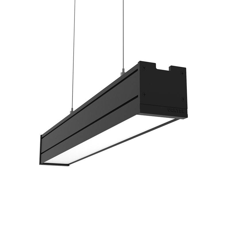 Светильник светодиодный Mercury Pro подвесной 26 Вт 4000 К 514х65х65 мм IP54 RAL9005 черный муар с рассеивателем опал подвес 2м