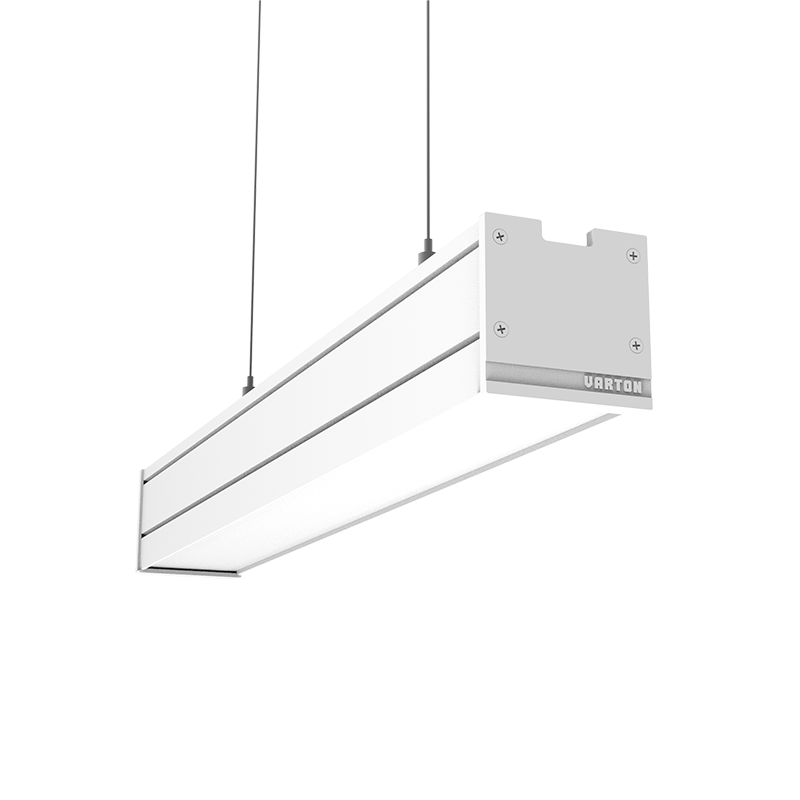 Светильник светодиодный Mercury Pro подвесной 8 Вт 4000 К IP54 RAL9003 белый муар с рассеивателем микропризма с декоративным проводом 2 м и комплектом подвесов 2 м аварийный автономный постоянного действия