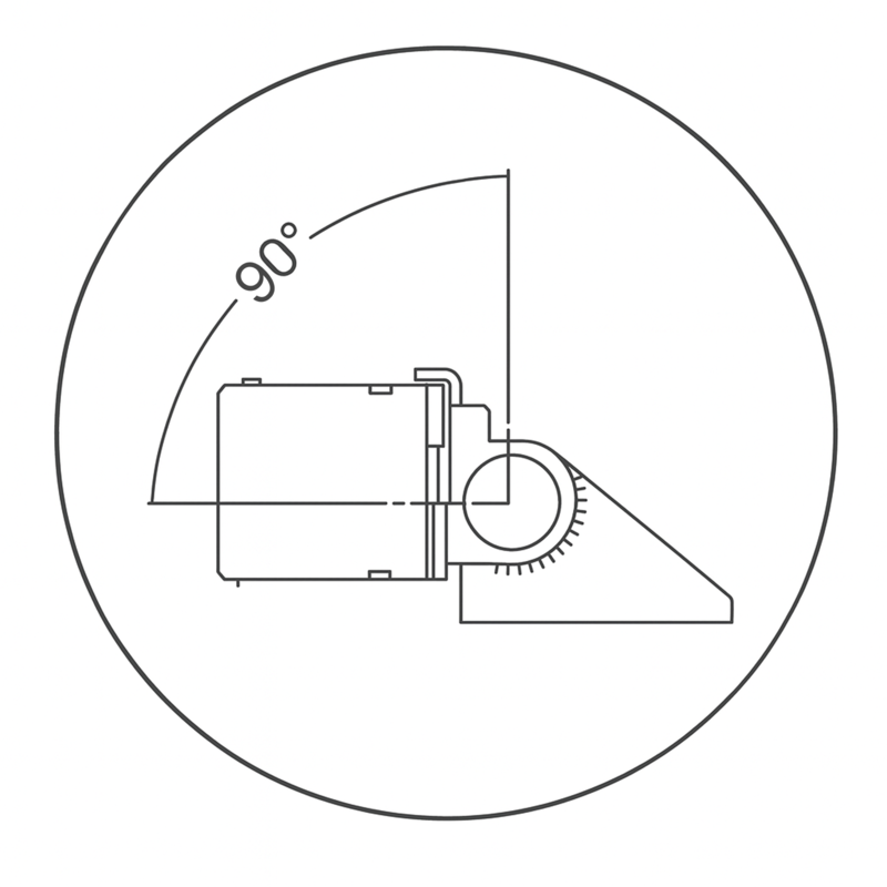 Крепление поворотное монтажное для профиля шириной до 25мм 1шт