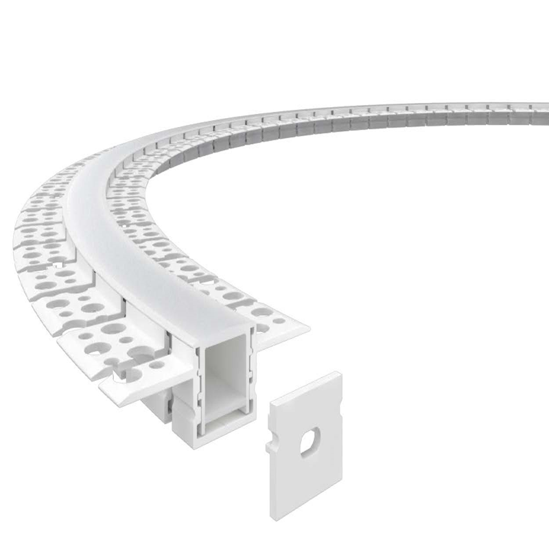 Профиль алюминиевый гибкий для встр. в ГКЛ 2000х20х10мм (60х10мм, 2 вылета x20мм, макс. шир. ленты 15мм)