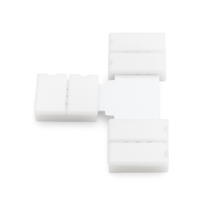 Разъем поворотный для LED ленты RGB 14,4Вт/м, 7,2Вт/м 10 мм (T-поворот) (10 шт. в упаковке)