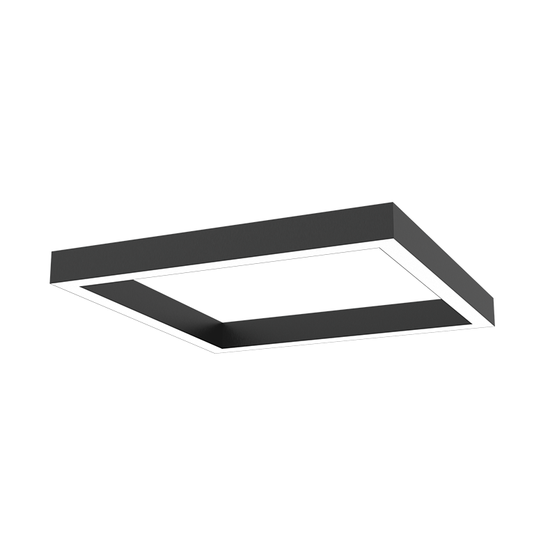 Светильник светодиодный ДСО-80Вт 4000К X-Line квадрат рассеиватель опал, черный