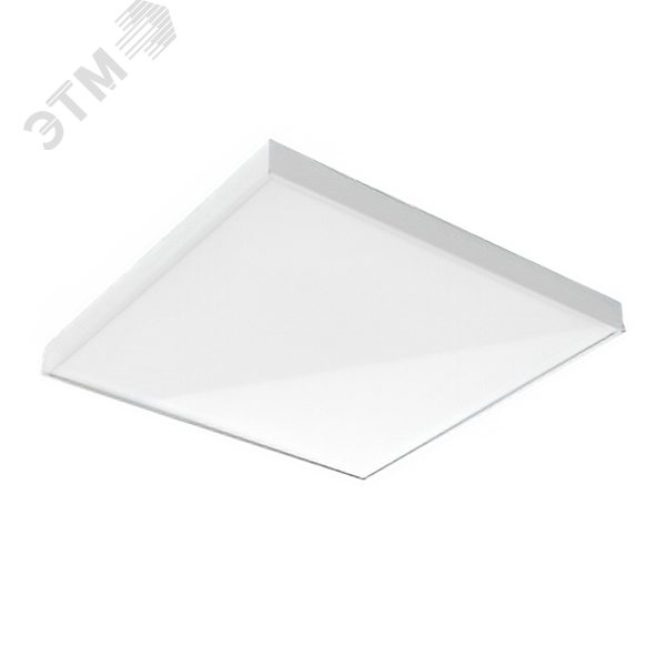 Изображение товара Светильник светодиодный E070 Basic для образовательных учреждений встраиваемый/накладной 37 Вт CRI90 4000 K 595х595х50 мм IP40 с опаловым рассеивателем (шт)