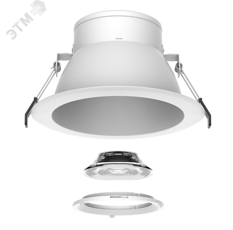 Светильник светодиодный DL-Lens Comfort встраиваемый 28W 3000К 172х98мм IP20 угол 24 градуса DALI белый V1-R0-Y0510-10D12-2002830 Вартон - превью 2