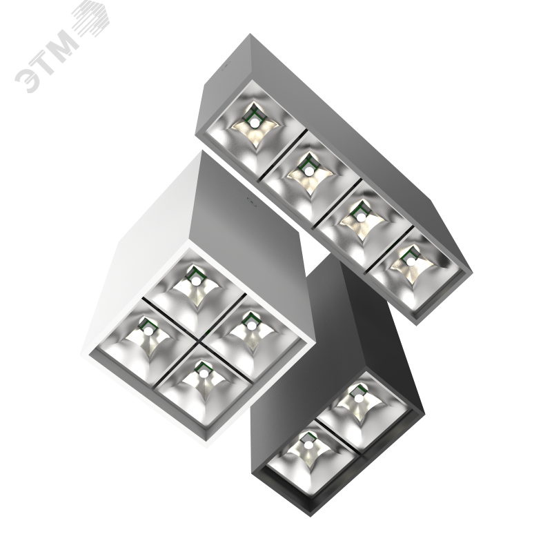 Светильник светодиодный ДПО-10Вт 3000К DL-Box Reflect Multi DALI 35x75 град. серый V1-R0-70253-20D23-2001030 Вартон - превью 3
