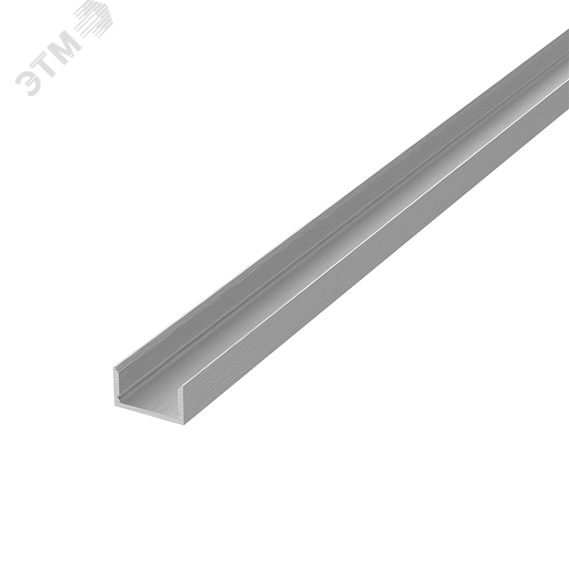 Профиль алюминиевый для LED ленты накладной 2000х17х7 мм (максимальная ширина ленты 10 мм) 1 шт