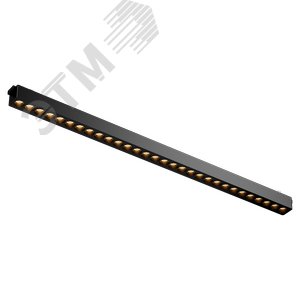 Светильник светодиодный трековый линейный Comfort L555 для магнитной системы Galakti 445х26х24 мм 30 Вт 3000 K 24 град CRI>90 черный - фото 1