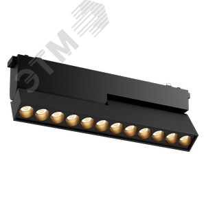 Светильник светодиодный трековый линейный Comfort/R L230 для магнитной системы Galakti 230х26х80 мм 12 Вт 4000 K 24 град CRI>90 черный - фото 1