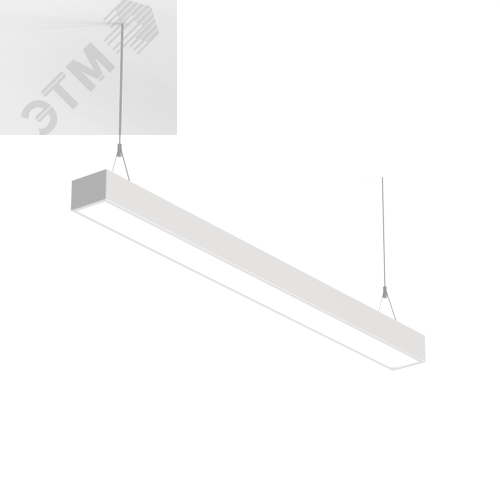 Светильник светодиодный E220 3.0 для образовательных учреждений 40 Вт подвесной CRI90 4000К 1195x100x70 мм IP40 с равномерной засветкой рассеиватель опал аварийный автономный постоянного действия DALI - фото 1