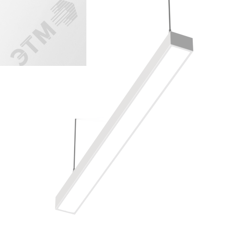 Светильник светодиодный E220 3.0 для образовательных учреждений 40 Вт подвесной CRI90 4000К 1195x100x70 мм IP40 с равномерной засветкой рассеиватель опал аварийный автономный постоянного действия DALI - фото 2