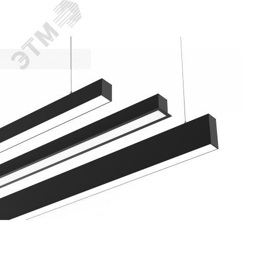 Светильник светодиодный Angusta Intus 526х50х45мм встраиваемый 11 Вт 3000 К CRI 90 IP40 RAL7045 серый муар с рассеивателем опал, диммируемый по протоколу DALI - фото 2