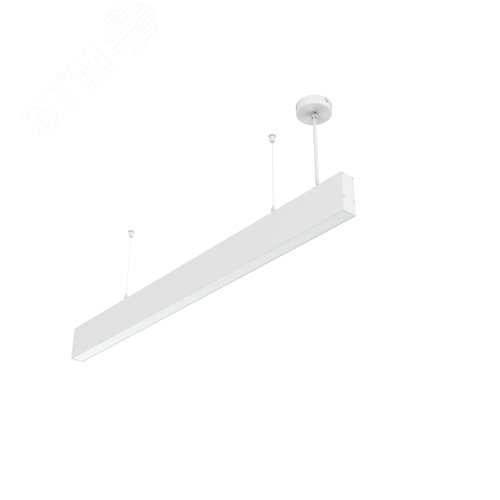 Светильник светодиодный Angusta High 1009x35x90 мм подвесной 21 Вт 3000 К IP40 RAL9003 белый муар с рассеивателем опал - фото 1