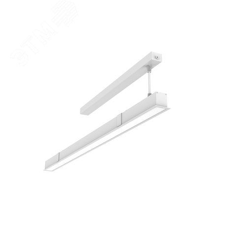 Светильник светодиодный Angusta Intus 1270х50х65 мм встраиваемый 43 Вт 3000 К CRI 90 IP40 с рассеивателем опал аварийный автономный постоянного действия - фото 1