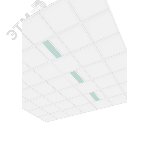 Светильник светодиодный VARTON C170/UGL медицинский встраиваемый/накладной 16 Вт CRI90 4000 K 595х185х68 мм IP54 с закаленным стеклом - фото 2