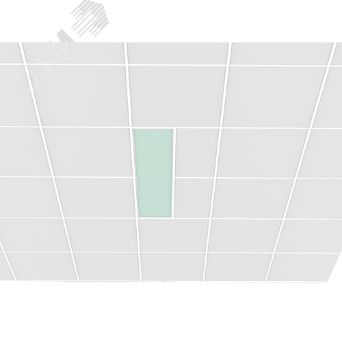 Светильник светодиодный C350/UGL медицинский встраиваемый/накладной 30 Вт CRI90 4000 K 1195х295х68 мм рассеиватель закаленное стекло IP54 DALI - фото 2