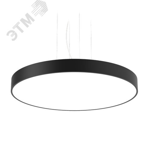 Светильник светодиодный COSMO подвесной 550 Вт CRI90 2500х100 мм 4000 K с рассеивателем опал RAL9005 черный муар DALI - фото 1