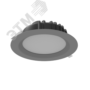 Светильник светодиодный ДВО-40Вт 2700..5700К DL-01 серый DALI Tunable White