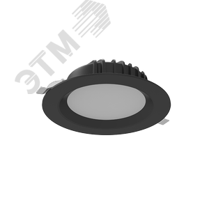 Светильник светодиодный ДВО-16Вт 2700...5700К DL-01 Черный DALI Tunable White