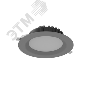 Светильник светодиодный ДВО-25Вт 2700..5700К DL-01 серый DALI Tunable White V1-R0-70083-10D01-54025TW Вартон