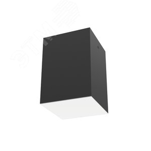Светильник светодиодный DL-Box накладной 15Вт 3000К 120x120x170мм черный муар с рассеивателем опал