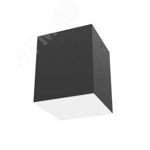 Светильник светодиодный DL-Box накладной 15Вт 3000К 140x140x170мм черный муар с рассеивателем опал DALI
