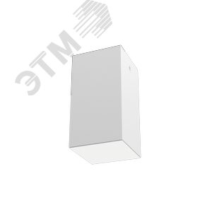Светильник светодиодный DL-Box накладной 9Вт 3000К 90x90x170мм белый муар с рассеивателем опал - фото 1
