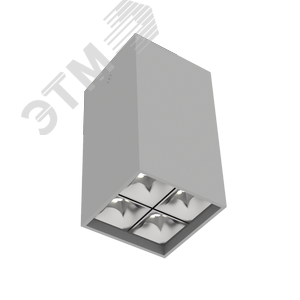 Светильник светодиодный ДПО-10Вт 3000К DL-Box Reflect Multi 35x75 град. серый