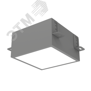 Светильник светодиодный ДВО-15Вт 3000К IP40 DL-Grill Серый - фото 1