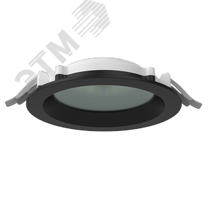 Светильник светодиодный ДВО-DL-01 Pro 20Вт 3000К 176х51 мм IP65/40 черный стекло - фото 1