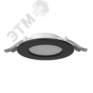 Светильник светодиодный ДВО-DL-01 Slim 8Вт 3000К 120*37мм IP65/40 черный опал