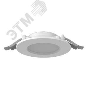 Светильник светодиодный ДВО-DL-01 Slim 10Вт 4000К 120*37мм IP65/40 белый опал EM
