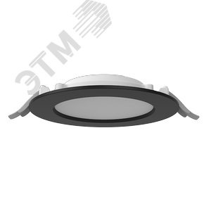 Светильник светодиодный ДВО-DL-01 Slim 25Вт 4000К 176*39мм IP65/40 черный опал EM