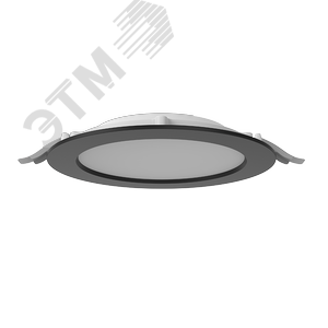Светильник светодиодный ДВО-DL-01 Slim 40Вт 3000К 221*40мм IP65/40 черный опал DALI