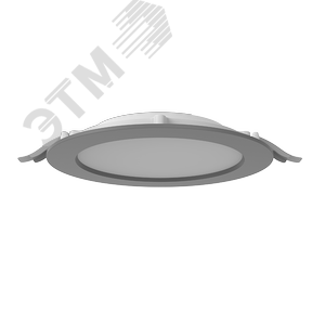 Светильник светодиодный ДВО-DL-01 Slim 40Вт 4000К 221х40 мм IP65/40 серый опал EM